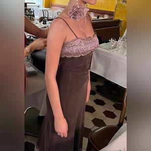 Djerf Avenue REMAKE Dream Dress Dark Mocha